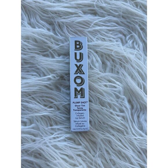 Buxom Plump Shot Plumping and Smoothing Lip Serum Gloss Plush Peach - Picture 8 of 11